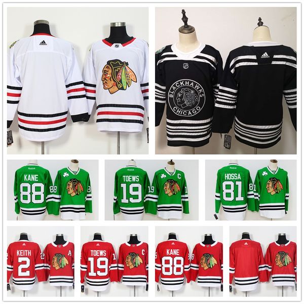 

custom chicago blackhawks hockey jersey duncan keith jonathan toews patrick kane corey crawford alex debrincat kirby dach saad sharp, Black;red