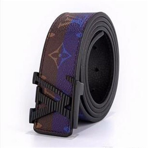 

2018 men fashion belts designer belts for men big buckle belt male chastity belts fashion mens leather belt wholesale, Blue;gray