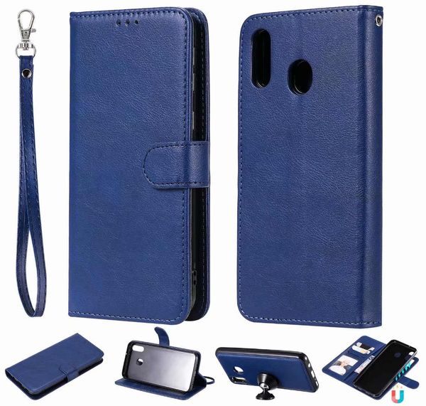 

съемный магнитный чехол 2 in1 для samsung galaxy m10 m20 m10 a10 a20 a30 a40 a50 a60 a70 кожаный чехол с откидной крышкой