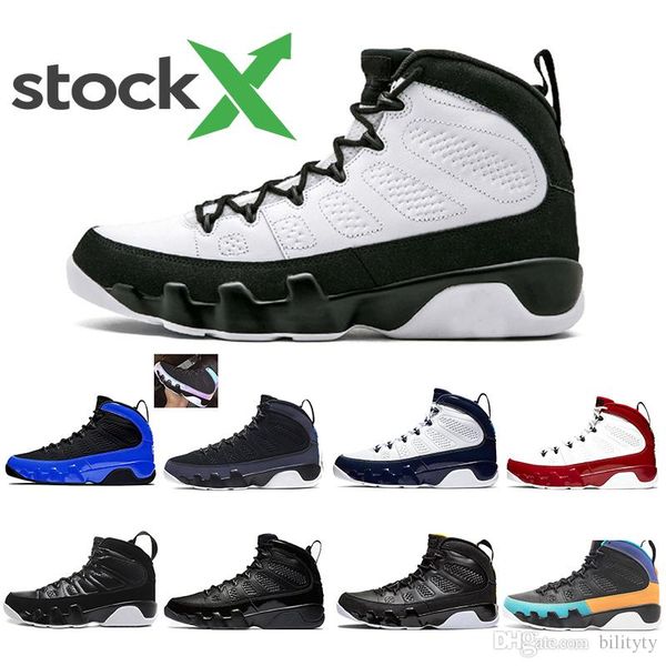 

stock x 2020 new 9 racer blue chameleon gym red bred dream it unc space jam anthracite basketball shoes men 9s sneakers