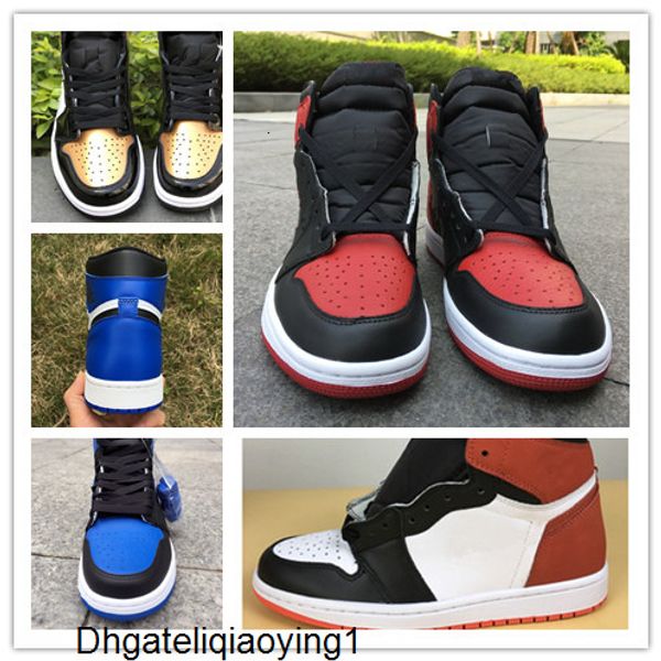 

with box new 1 6 rings blue white game royal men basketball shoes sports sneakers trainers size 8-13, Black