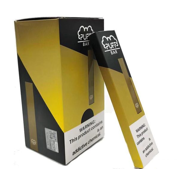 

22 цветов Одно отверстие Новый пакет 1 отверстие Puff Бар Pod с workful Код 5% Arrow Замечание 280mAh Puffbar Vape Pen