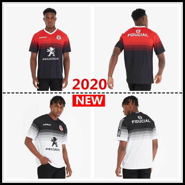 

toulouse 2020 home stadium jersey alternate rugby jerseys tluth shirt lentulus league jersey big size s-5xl, Black;gray