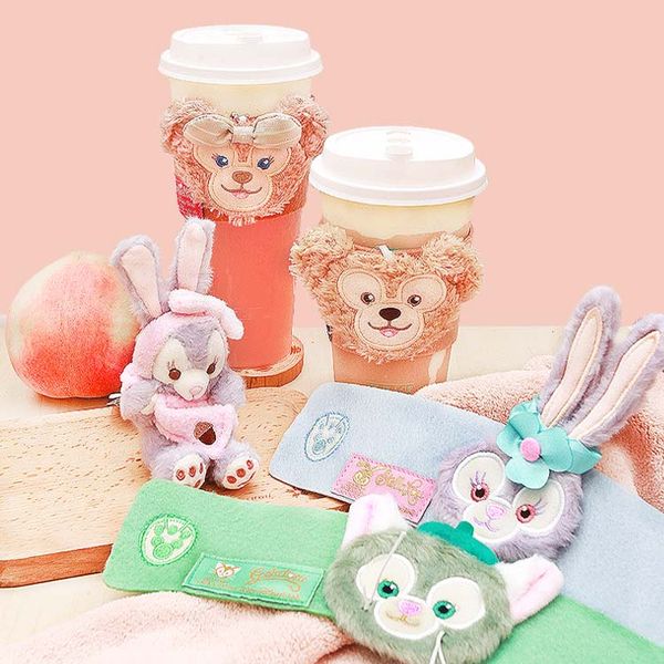

new fancy bear ribbit plush doll cute bunny stuffed doll for decorate the cup