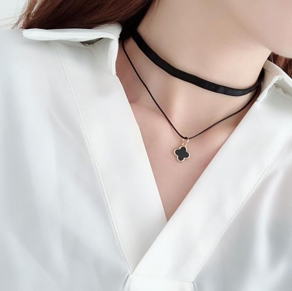 

collar necklace premium heart-shaped pearl diamond pendant velvet woman girl exquisite short necklace fashion jewelry popular gifts, Blue;red