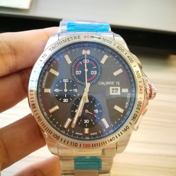 

часы мужские таг Каррера Калибр 16 х 47мм кварцевые часы маленький циферблат с Акку