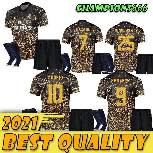 

2019 20 реал футбол джерси опасности дом вдали взрослый футбол рубашка asensio isco marcelo мадрид 19 20 комплектов kit футбольная форма, Black