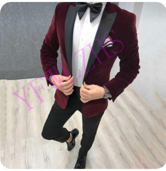 

handsome groomsmen peak lapel groom tuxedos mens wedding dress man jacket blazer prom dinner 2 piece suit(jacket+pants+tie) 510, Black;gray