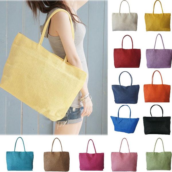 

fashion women handbag summer beach bag woven handmade knitted straw large capacity totes women shoulder bag bohemia new