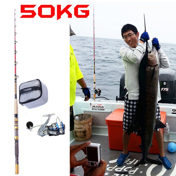 

max power over 100kg ocean boat fishing rod 1.8m 761g fishing spinning rod friend catch 50kg swordfish
