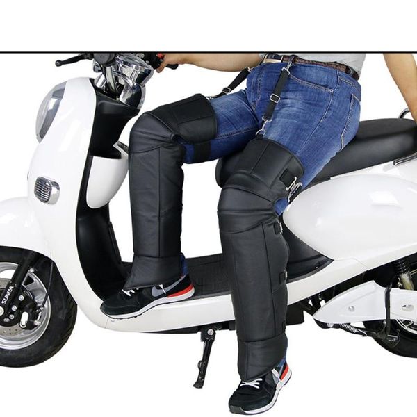 

motorcycle kneepads warmer windproof motorbike riding knee pads leather wool legs protective gear pads for motorbike scooter