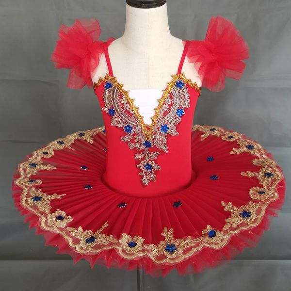 

red ballet tutu professional kids girls tutu ballet women balet dress toddler girl clothes baby ballerina party dress, Black;red