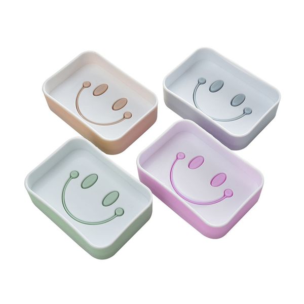 

bathroom waterproof soap box smiley soap box toothbrush holder travel storage rack plastic soap box dispenser racks f2625