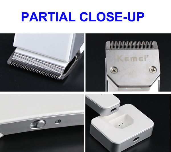 

kemei 619 waterproof male grooming clippers adjustable clipping comb cutting length control wheel newclipper qpfjm