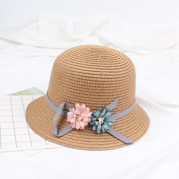 

Fashion Cute Children'S Summer Straw Hat Sun Hat Beach Hat Adjustable