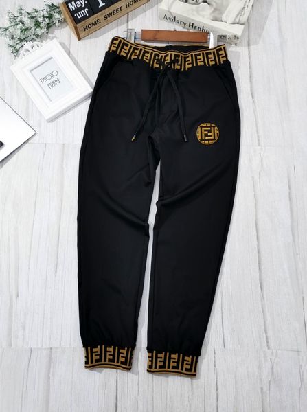 

19ss new luxurious brand design fd long pants terry trousers all-match fashion hip-hop high streetwear cool sports trousers, Camo;black