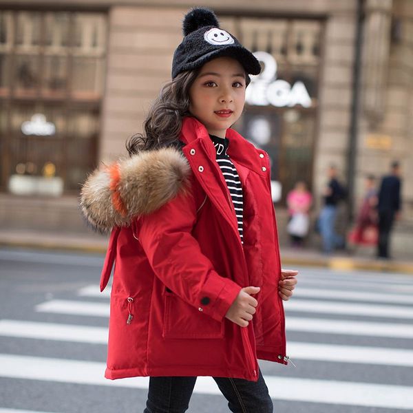 

winter children designer clothes girls clothing 4 colors down jacket girls children clothing outerwear winter jackets coats 110--140 cm, Blue;gray