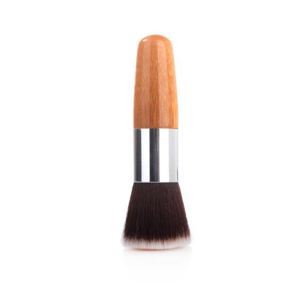 

bamboo handle brushes flat head foundation brush for women dhl makeup tools