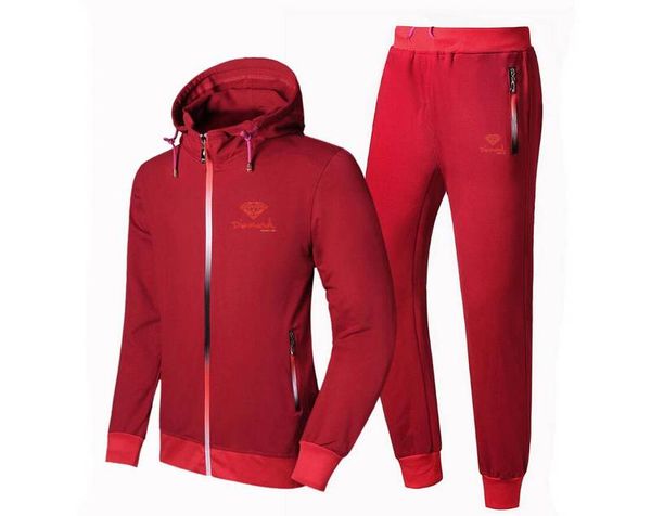 

369 zipper print hoodies and pants hip hop men suit running tracksuits, Gray