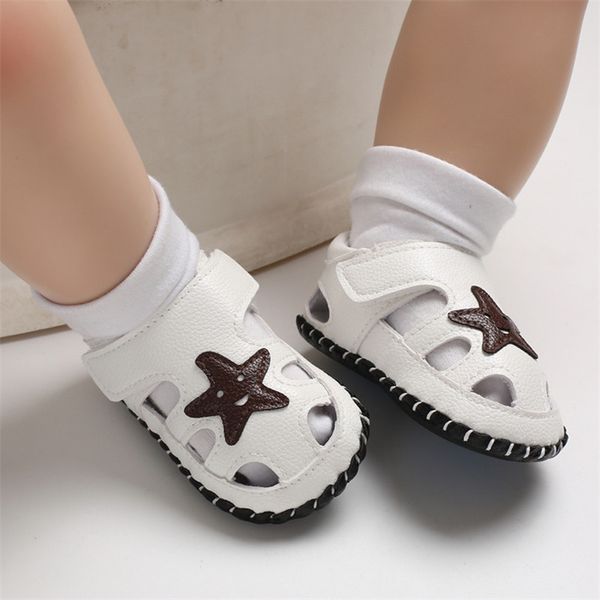 

summer baby boy girl cute pu shoes soft sole anti-slip star crib shoes first walkers walking new kiz bebek ayakkabi 4jj