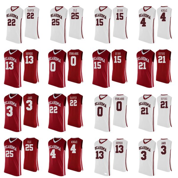 

oklahoma sooners jerseys de'vion harmon jersey jalen hill rick issanza victor iwuakor kur kuath 2020 mens basketball jerseys custom sti, Black