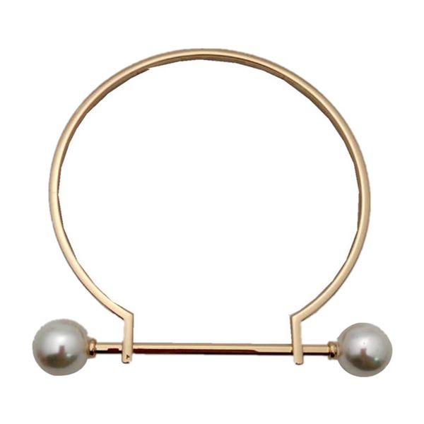 

round diy bag handle bag handles made of alloy handmade accessories for bags, handbags, Black