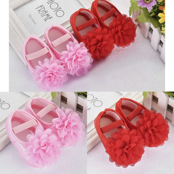 

baby girls princess crib shoes soft sole anti-slip prewalkers 0-18m fashion flower first walkers