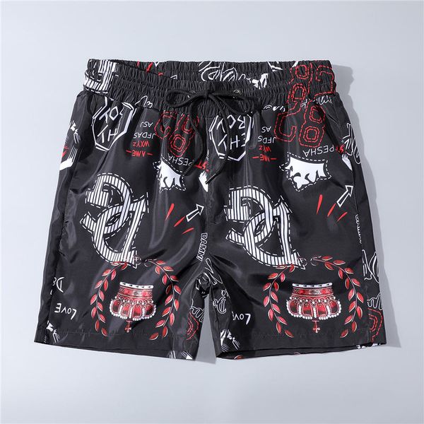 

summer fashion mens shorts letters colorful trouse joggers shorts pants beach shorts leisure high quality, White;black