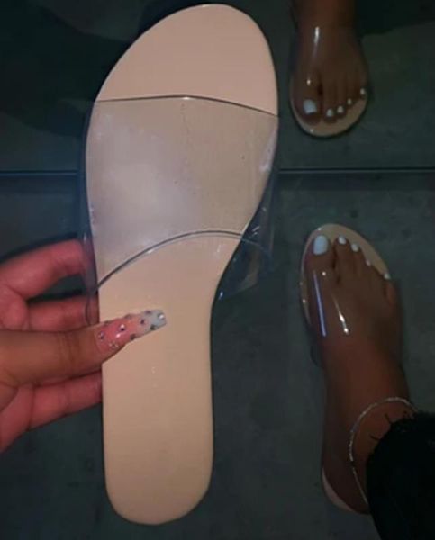 

slippers 2021 spring pvc rhinestone cross comfortable home wild explosion models wholesale, Black