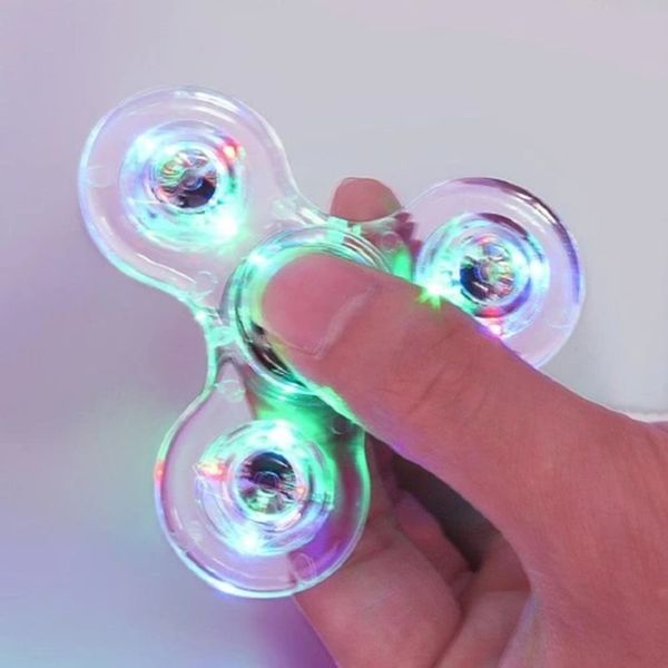 

led light spinner toy relief anxiety stress toys