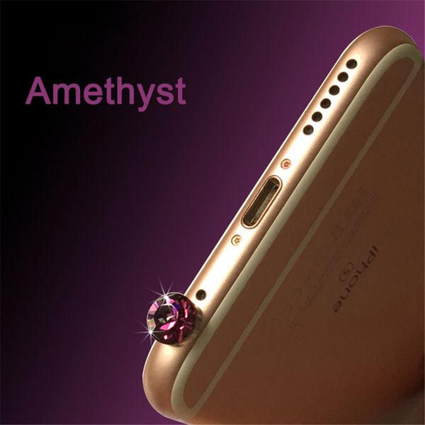 

cell phone anti-dust 3.5mm diamond dust plug mobile phone accessories gadgets earphone enchufe del polvo plugs for iphone 5 5s 6 6s fc01