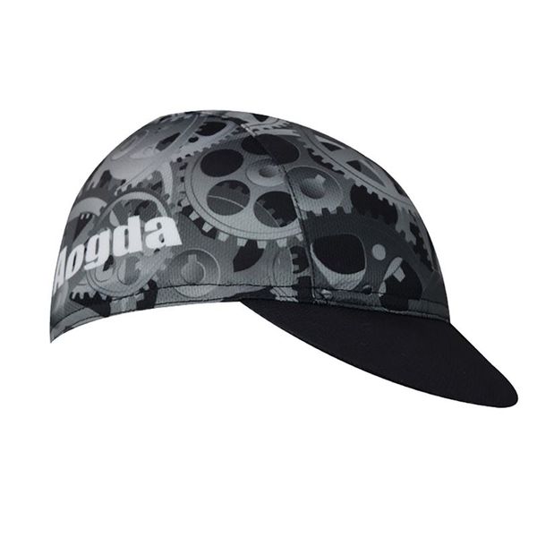 

2019 small cycling cap printed quick drying breathable sunshade absorbent polyester under helmet hat headwear for bike bicycle, Black