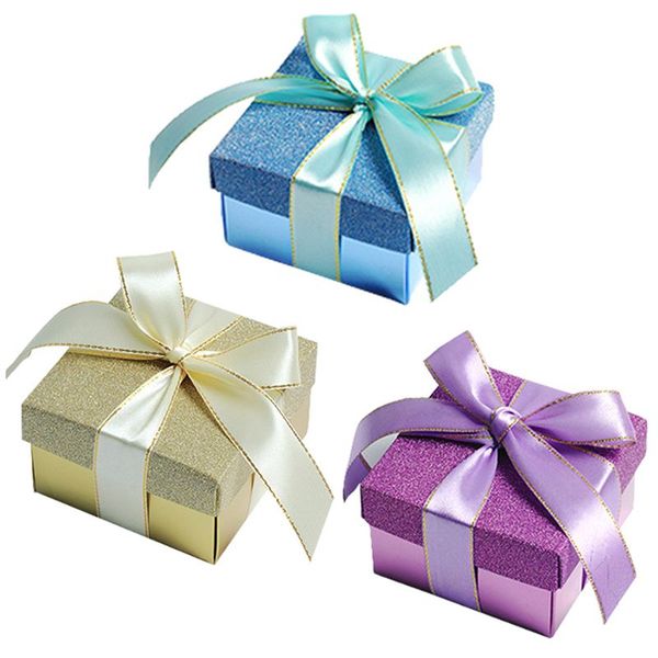 

20pcs golden scrub paper candy boxes gift bag wedding gift box baby shower favor