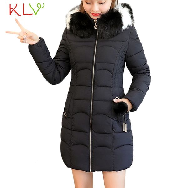 

women jacket winter hooded thick fur cotton parka long 2018 plus size ladies chamarra cazadora mujer coat for girls 18oct24, Black