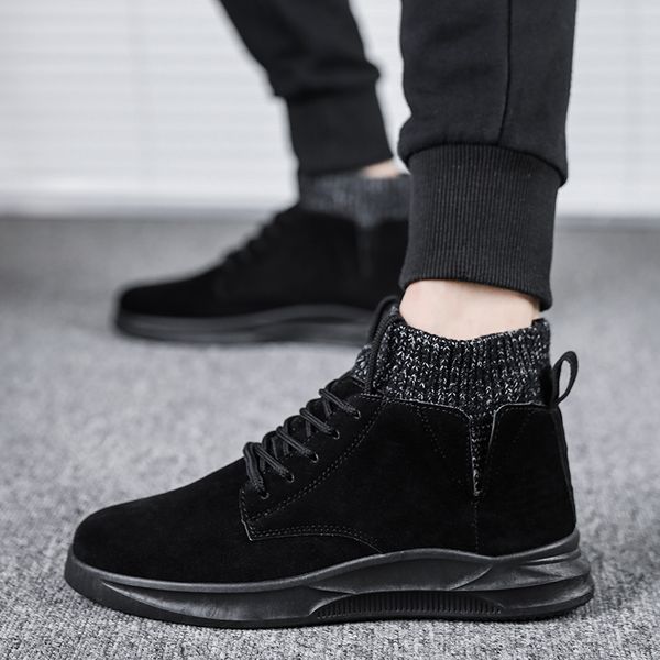 

2019 designer snow winter boots classic men women tall high for winter black white grey fashion wholesale sneakers size 39-44