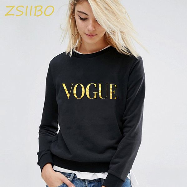 

hoodies women autumn vogue printing solid color sweatshirt o neck pullover winter female tracksuit plus size clothing, Black