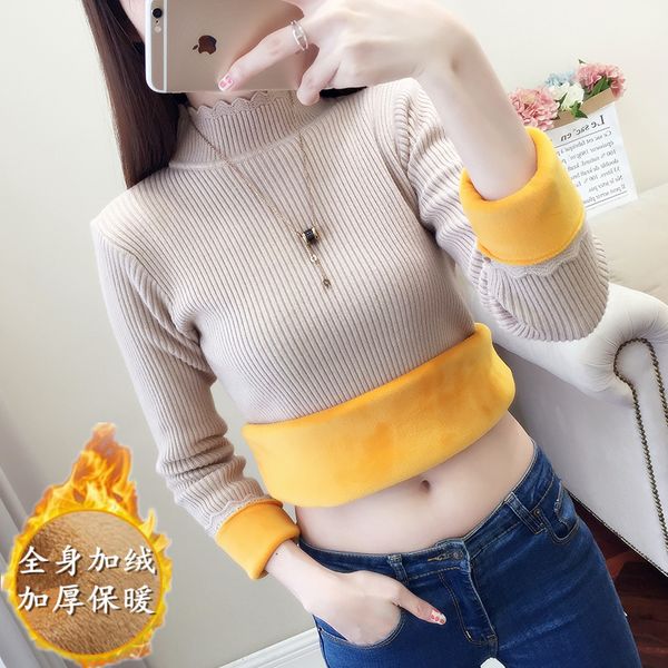 

pullover render unlined upper garment of new fund of 2019 autumn winters is cultivate morality in a brief paragraph sweater, White;black