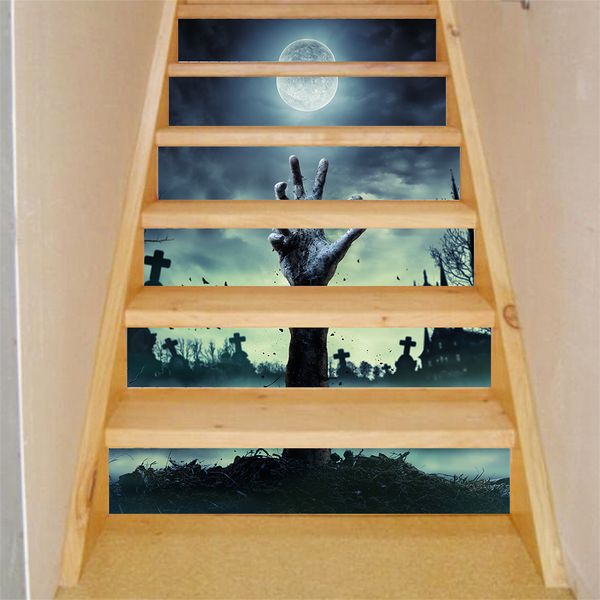 

set of 6 stair stickers decals stickers halloween decoration for home cafe bar