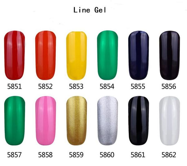 ALL'INGROSSO Nuovo arrivo 12 colori Mei-charm nail line gel 16 ml 0.55fl.oz nail beauty tool