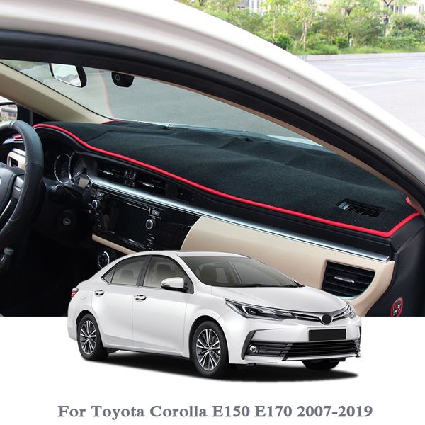 

car styling dashboard avoid light pad instrument platform cover mat rose for corolla e150 e170 2007-2019 lhd&rhdanti-dust
