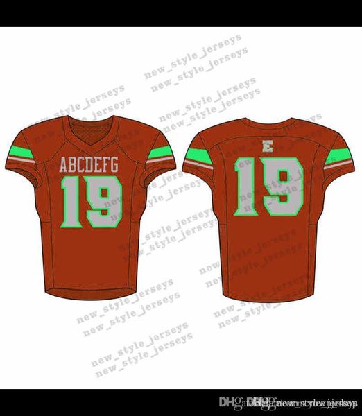 

2020 53men 2019 youth football jerseys army green wine red embroidery logos stitched custom any name any number jerseys, Black;red
