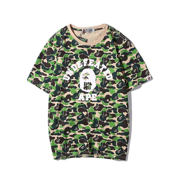 

ape joint undefeateds camouflage cotton short sleeve 2019 luxury designer clothing men's designer design short sleeve, White;black