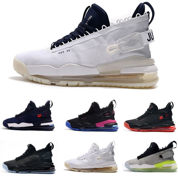 

proto 72c 360 metallic sliver aluminum grey royal accents for men basketball shoes air sports sneaker boot for men size us7-13