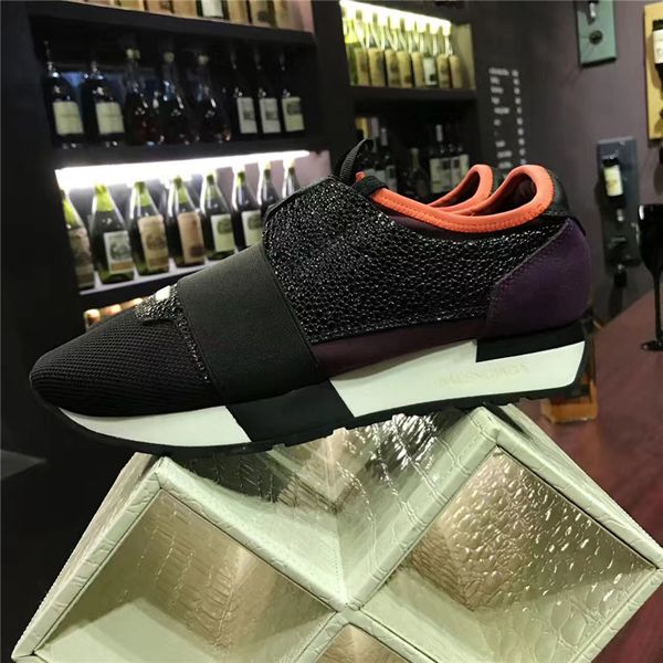 

designer shoes mens brand casual shoes 2019 fashion flats hococal sport runners racer luxury shoes womens, Black