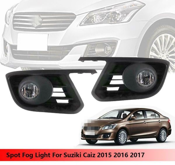 

car oem style directly replacement fog lamp lights for suzuki ciaz 2015-2017 w/bulb+switch+wire+bezel/1set