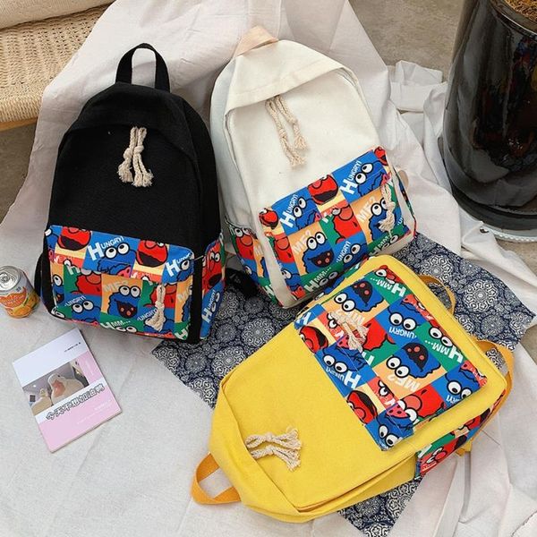 

backpack female 2019 new canvas bag student backpack fashion bag designer crossbody bag mens bags
