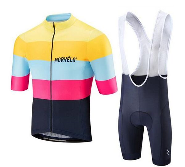 

cycling jersey 2019 morvelo maillot ropa ciclismo hombre team bike clothing quick-dry short sleeve set mtb bicycle clothes 9d ge, Black;blue