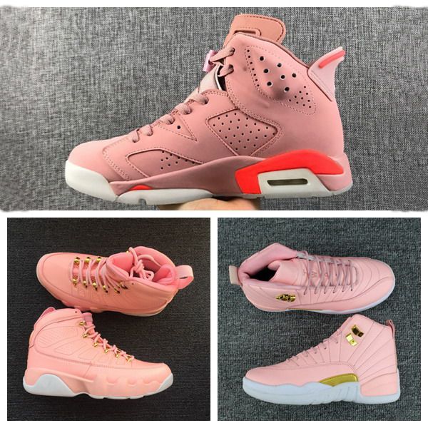 

2020 jumpman 6s womens basketball shoes aleali may 9s 12s gs pink lemonade valentines day women basket ball designer sports sneakers 36-40