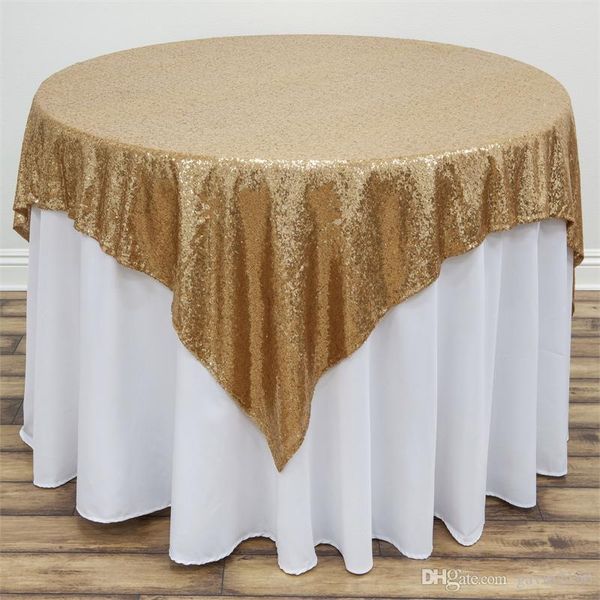 

96inch square gold silver sequin tablecloth wedding beautiful gold silver sequin table overlay