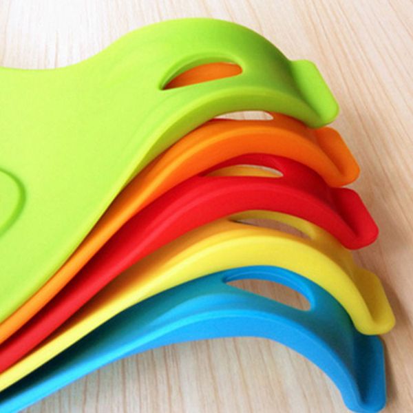 

silicone spoon insulation mat silicone heat resistant placemat tray spoon pad drink glass coaster kitchen tool
